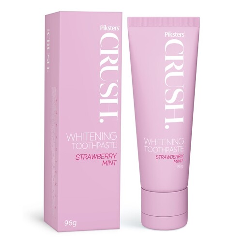 Piksters CRUSH Whitening Toothpaste 96g [Flavour: Strawberry Mint]