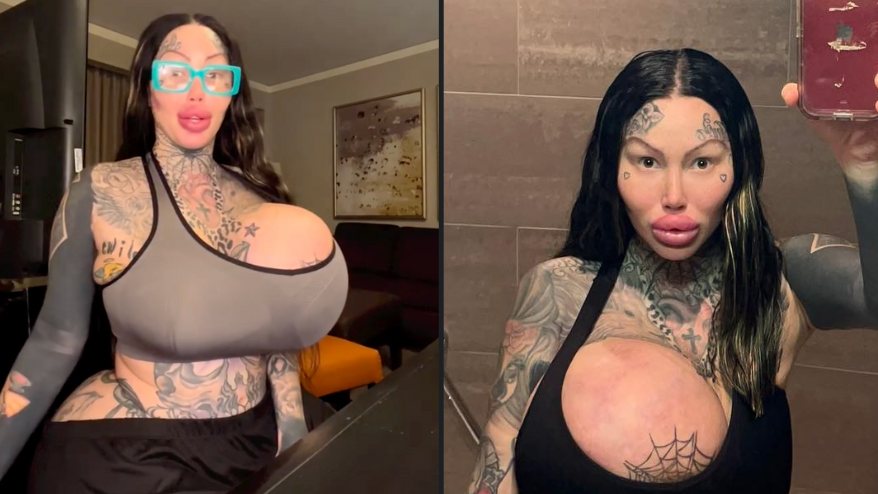 camille christiansen recommends Tattooed Fake Tits