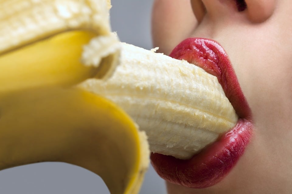 deep throating banana