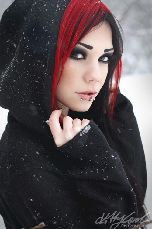 Best of Red haired goth